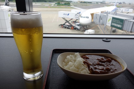 ビールとカレー