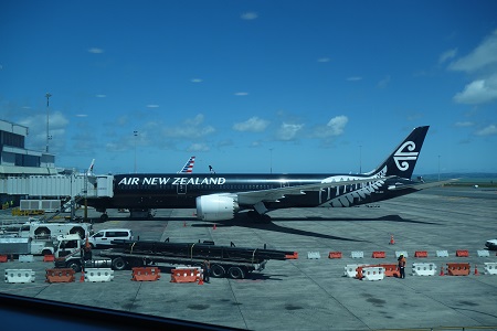 オークランド空港でみたエアーニュージーランド