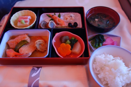 チャイナエアラインビジネスの機内食