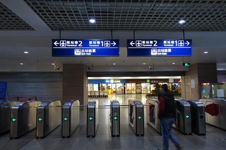 上海浦東空港の地下鉄