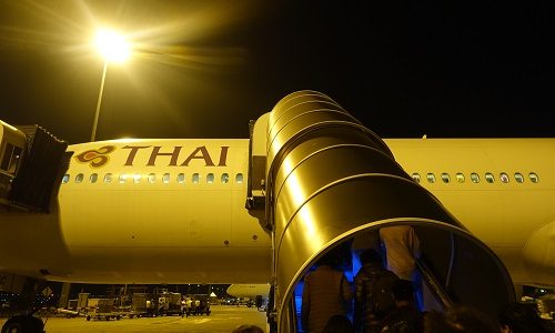 タイ航空ビジネスクラスの楽しみ方。スワンナプーム空港で特別感を味わう。