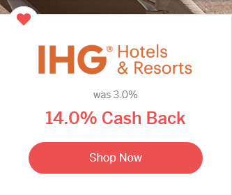 【15日17時まで限定】IHGがイーベイツでなんと14％キャッシュバック中！