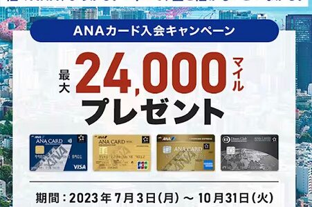 ANA VISA カード入会でマイルを貯める。5つのキャンペーンを併用可！
