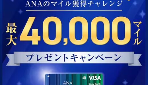 ソニー銀行×ANAキャンペーン着弾！20万利用で2万マイルは熱い。