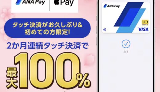 ANA Payで最大100％キャッシュバックきたーー注意点まとめ